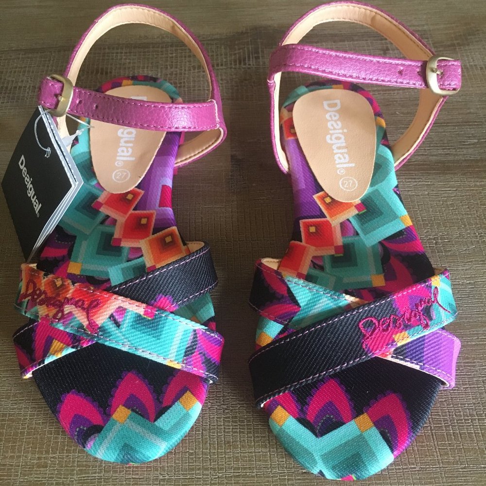 Desigual Kids Colorful Buckled Sandals